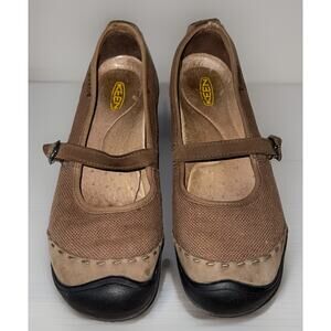Keen Women's Toyah MJ Mary Jane Shoes Size 9 Brown Hiking Walking Comfort